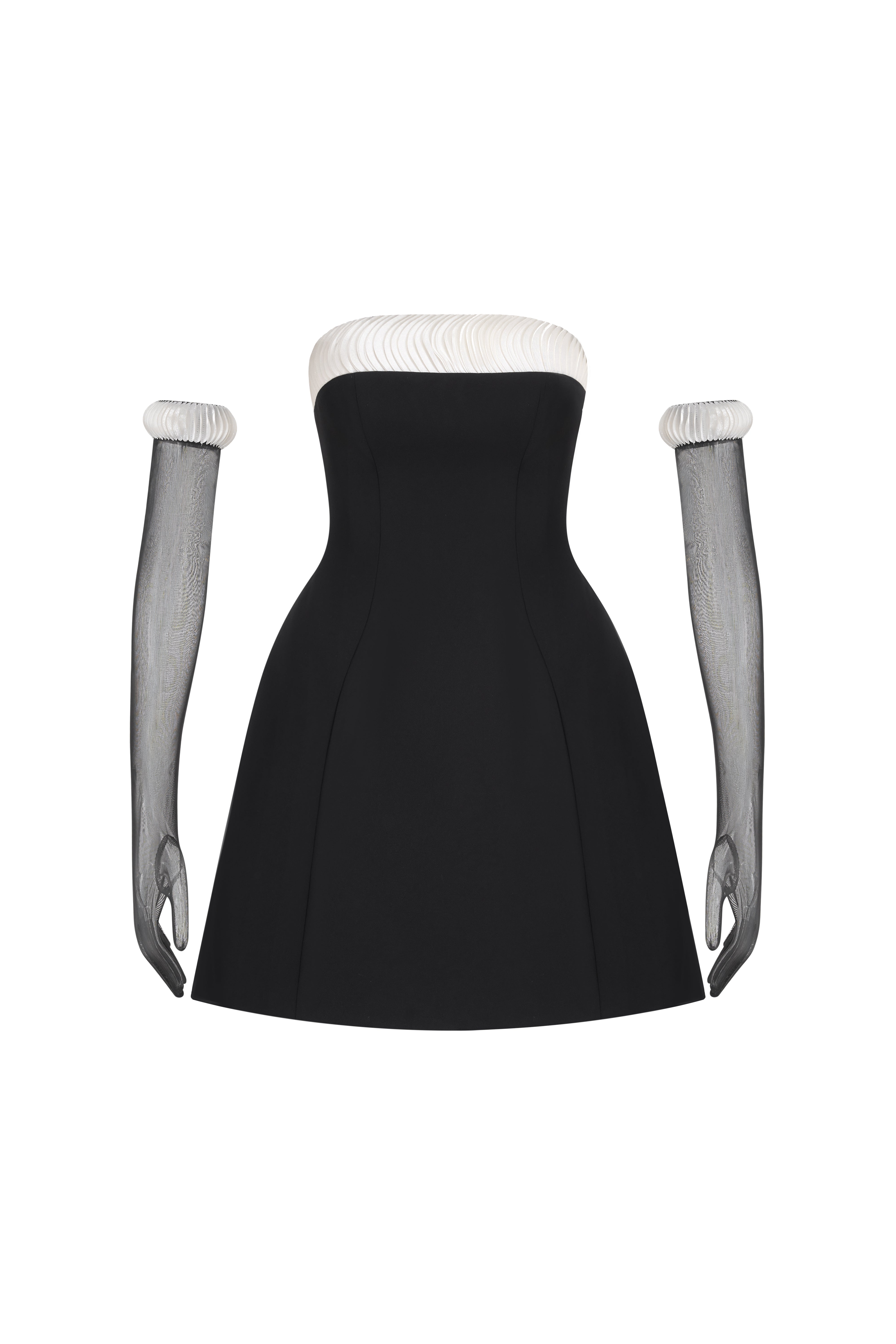 Đầm Mini Hai Dây Vải Twill