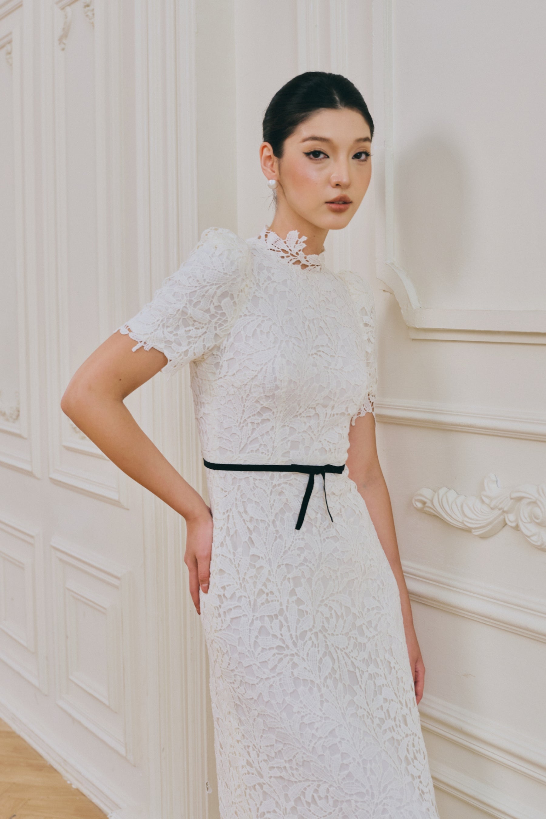Váy maxi dáng chữ A Hazel Lace