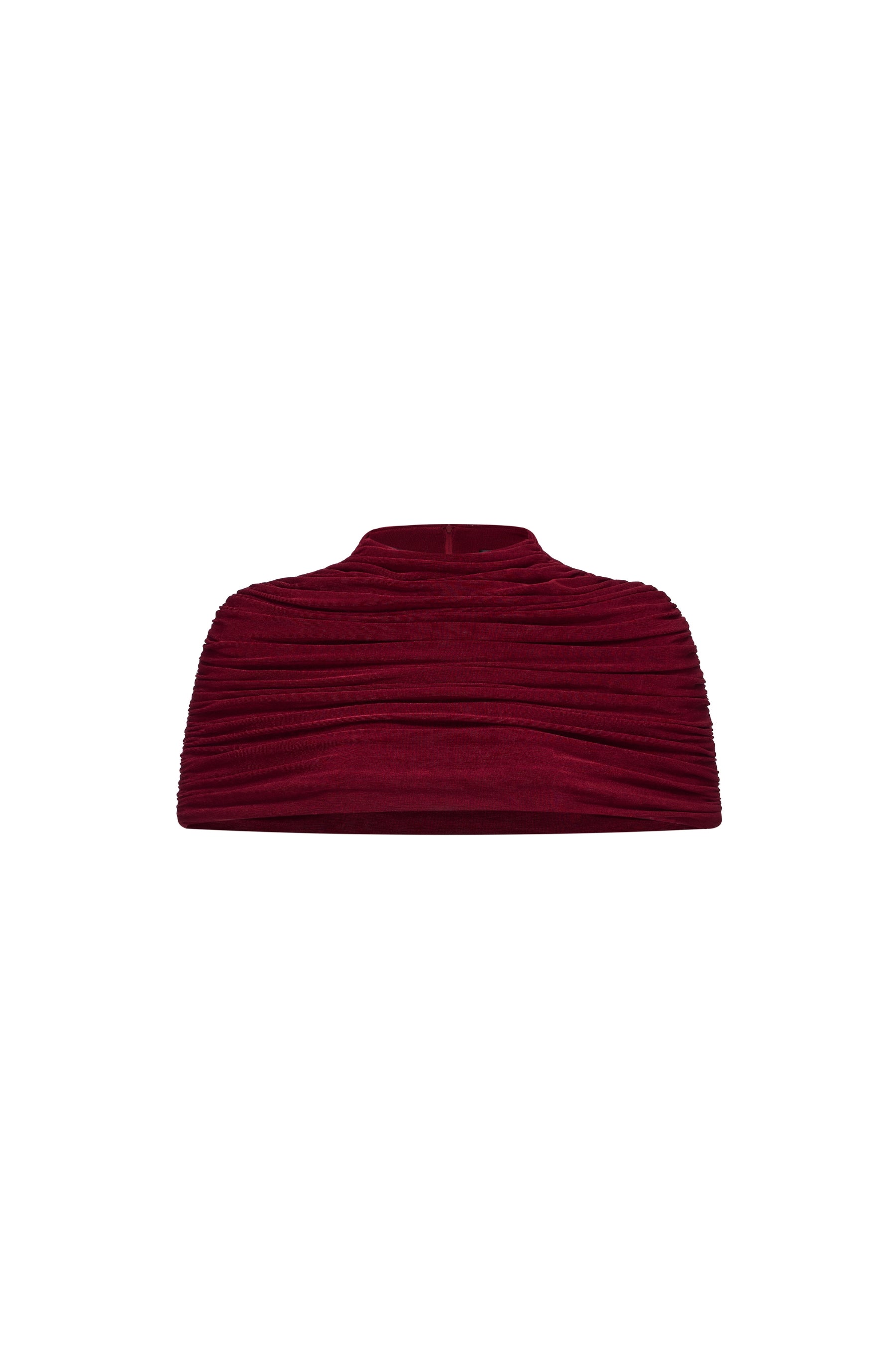 Váy Maxi Vivi Cổ Cao Xếp Nếp