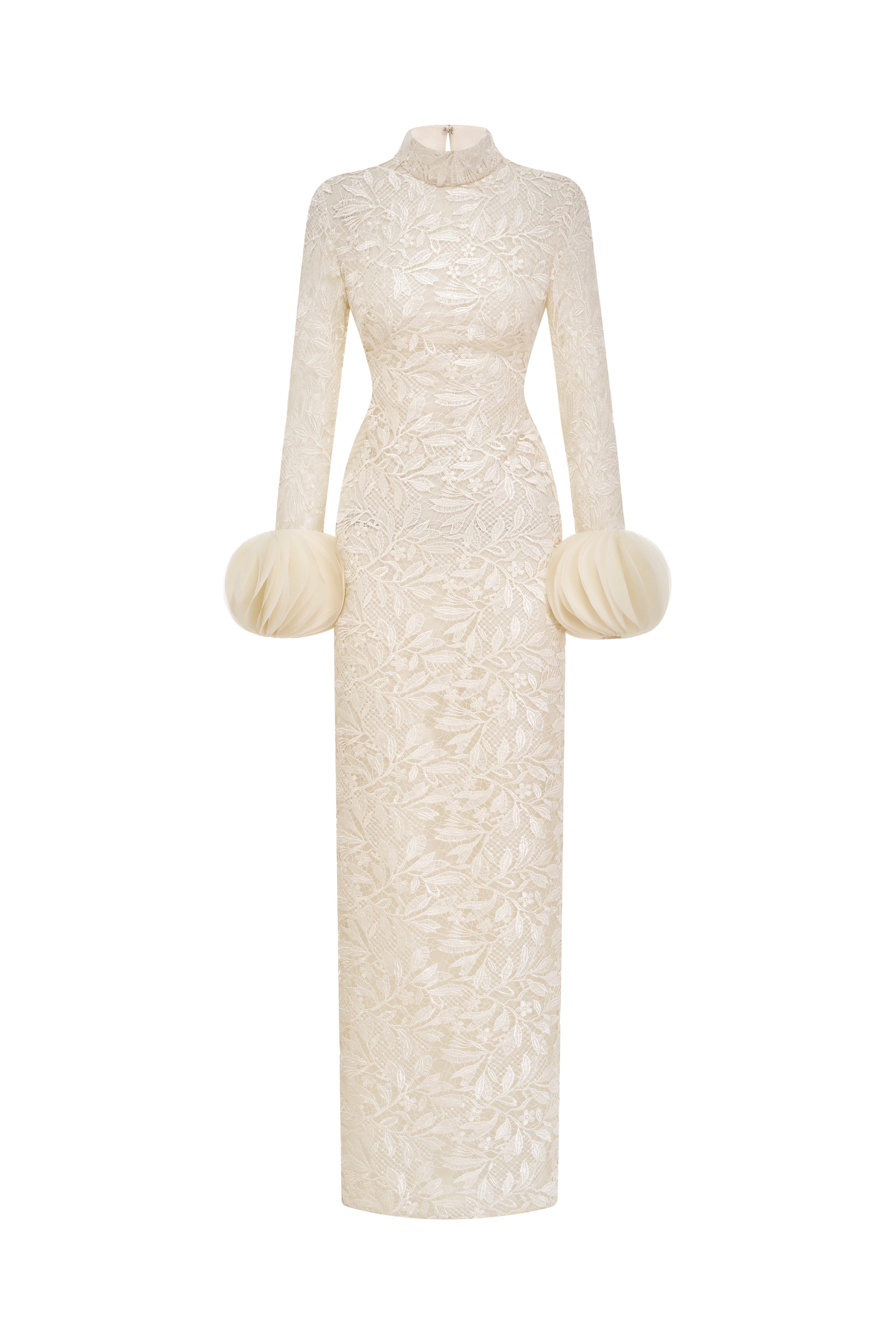 Đầm Xòe Phối Tay Ren & Organza