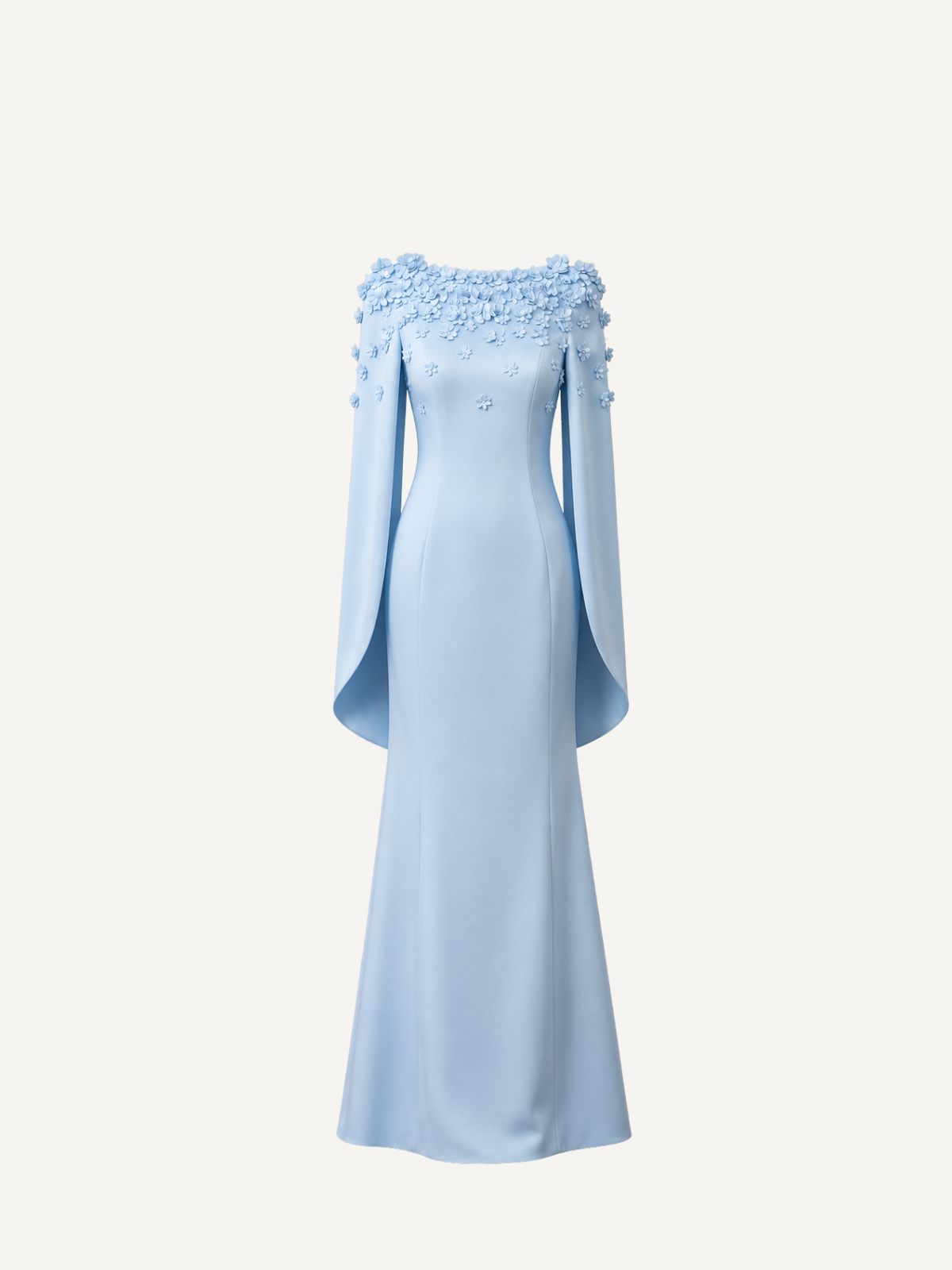 Đầm Maxi Voan Tay Cape Lily