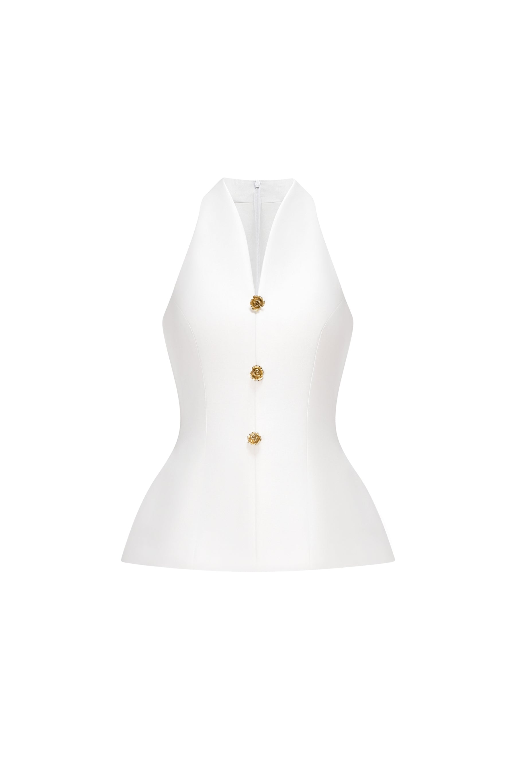 Bộ Đồ Joise Peplum Cổ Yếm Dáng Lửng