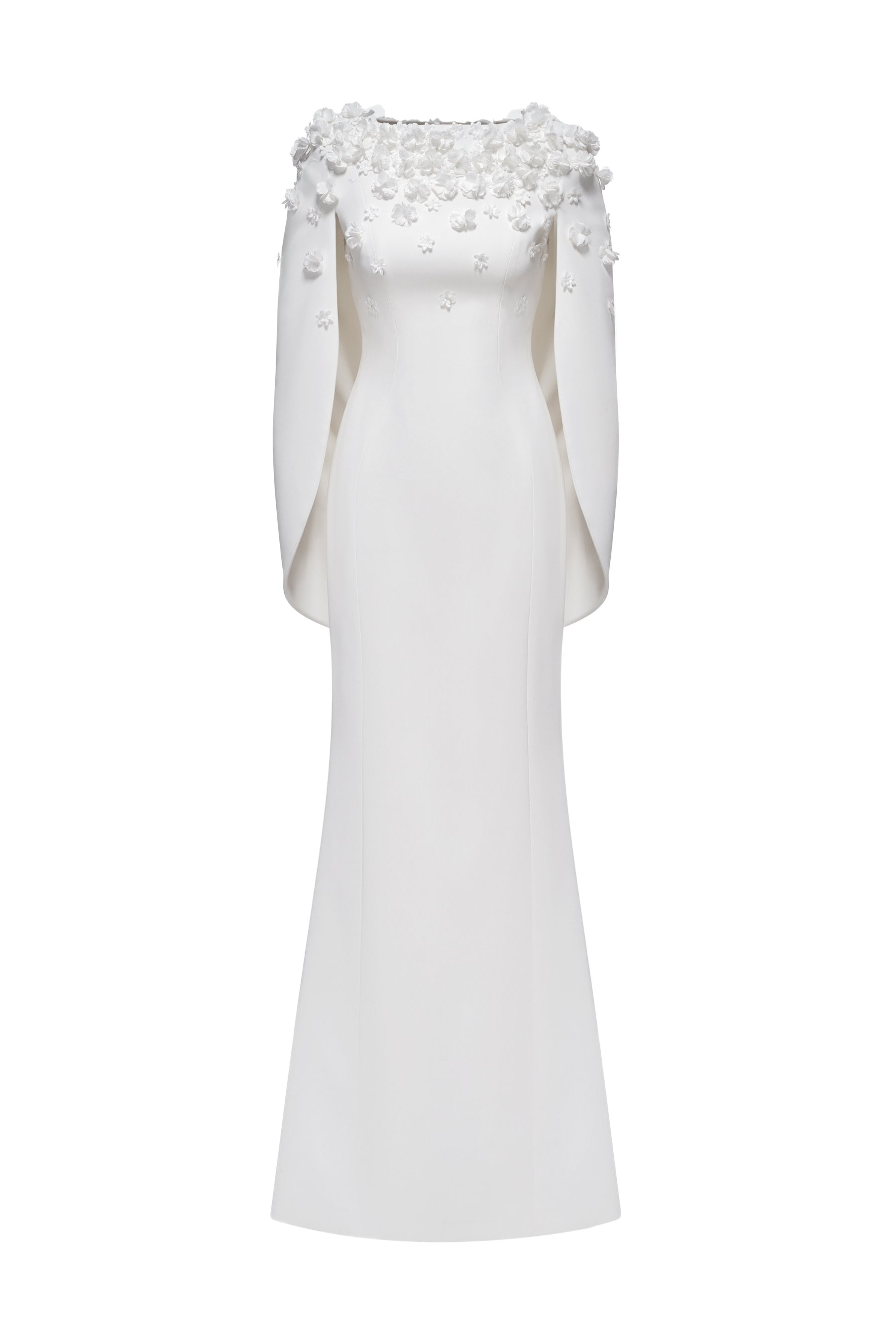Đầm Maxi Voan Tay Cape Lily